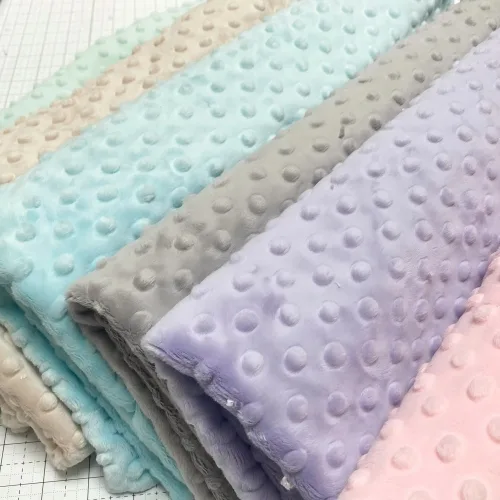 dot minky fabric